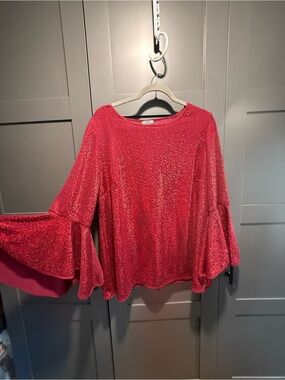 Vince Camuto Sparkle Sequin Top 1X